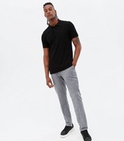 New Look Grey Check Tapered Skinny Trousers